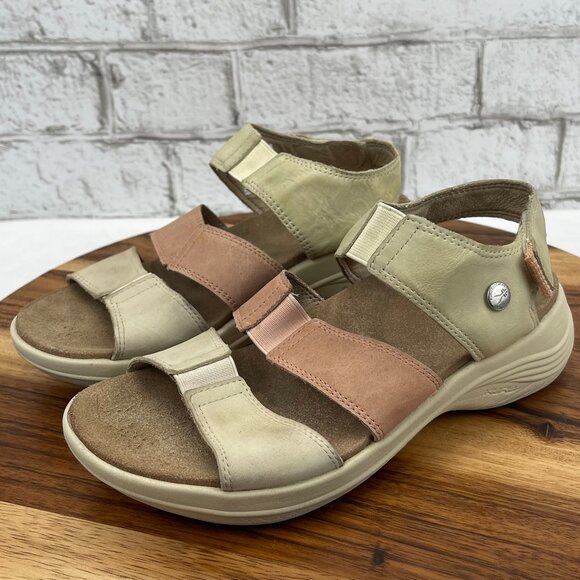 Kuru Coda Muse Womens 6 M Sraw-Light Peach Plantar Fasciitis Sandals 20870360 - Picture 1 of 15
